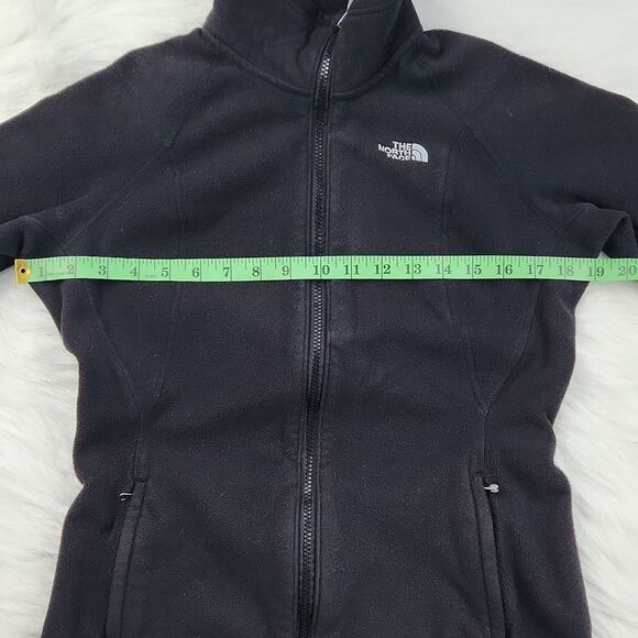The North Face fleece zip up jacket black Medium fits a Small - Picture 6 of 8